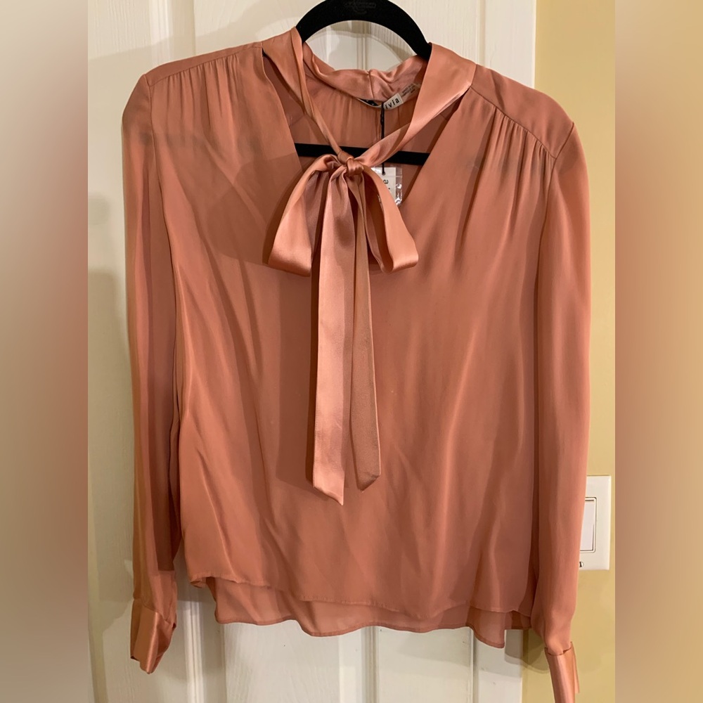 Alice Olivia Tie Neck Blouse